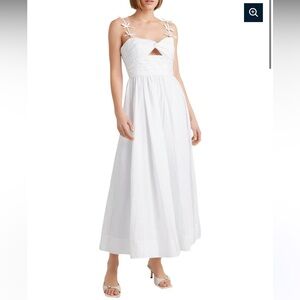 Cinq a Sept Agnes Dress White Midi Size 4
